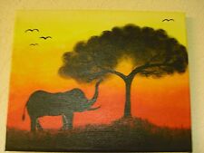 Leinwand - Bild, Größe 30 x 24 cm, Acryl, Unikat- handgemalt Motiv Afrika