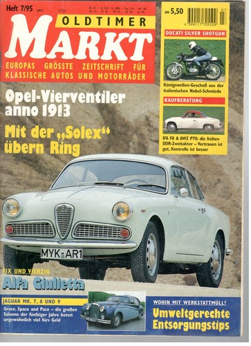 Oldtimer markt heft 1995 - markt,