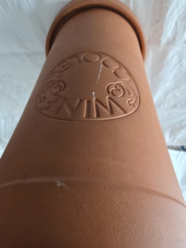 Keramik weinkühler braun - keramik,