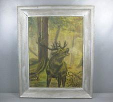 altes Ölgemälde röhrender