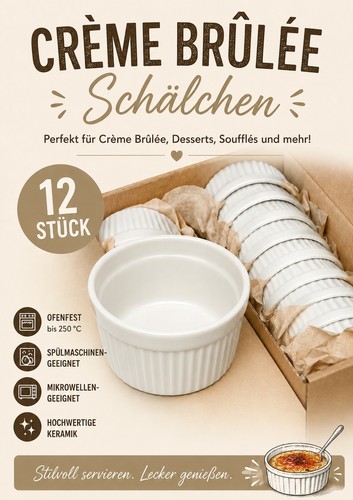 Creme brulee schälchen 12er - brulee,