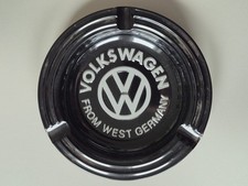 Deko Ascher aus Weissblech lackiert "Volkswagen from West Germany" ~1990