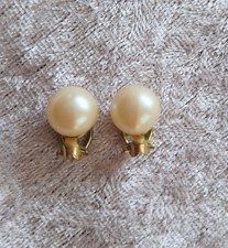 Vintage Ohrclips 0,8 cm Perlen