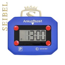 Digitale Parkuhr elektronische Parkscheibe KBA Stvo Zulassung in DE blau
