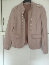 Jacke Damen beige Blind Date Gr. M ungefüttert Langarm Polyester-Elastan