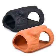 Aquarium Deko Wurzel mit Löcher für Krebs Wels Laich Höhle aus Ton schwarz terra