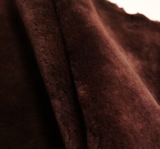 Echt Fell, Lammfell, dunkelbraun, ganze haut, Fellreste, basteln, Deko, Teppich