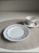 Rosenthal Maria Weiß Blau Geschirr Porzellan 6er Set
