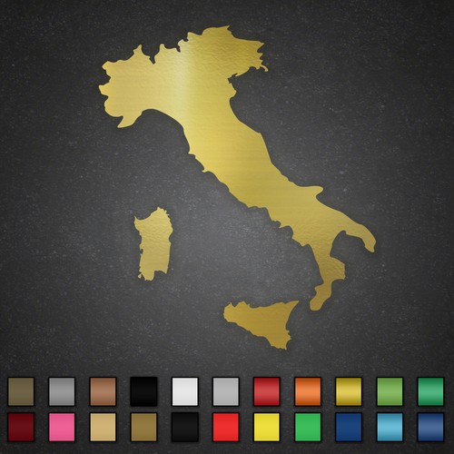 Italien aufkleber landkarte - aufkleber,