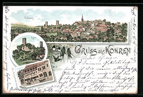 Lithographie kohren ruine - lithographie,