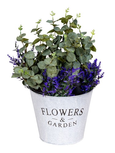 Eimer h21cm metall garten - metall,