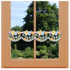 Feenhaus-Scheibengardine bunte