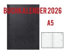 Buchkalender 2026  Terminplaner Chefplaner Kalender 1 Tag pro Seite