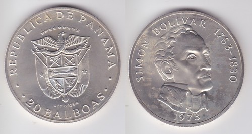 Balboas silber münze - 20,