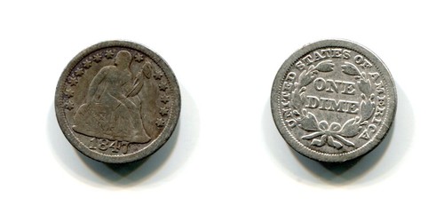 One dime usa - usa, 1847