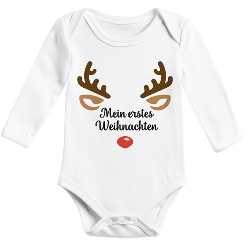 Baby body langarm weihnachten - langarm,