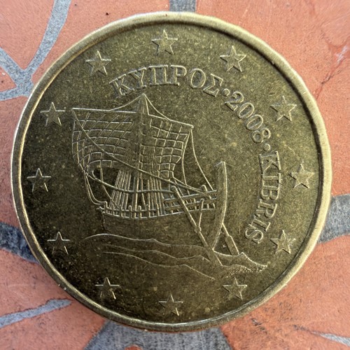 Eurocent münze kyproe 2008 - 10-eurocent,