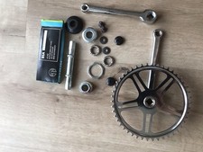 Kurbel Vintage Retro 170mm 1-fach Stahl Fixie THUN 46 Zähne Incl. BSA Innenlager