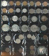 USA, Lot ,Konvolut, Posten  von 35 Münzen von 1 Cent bis 1 Halber Dollar,auch Ag