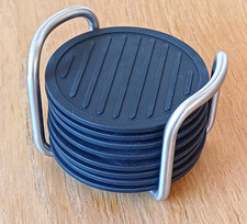 TripTrap 9-teilig Glasuntersetzer Silikon mit Halterung