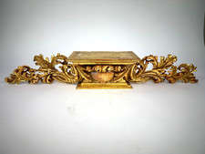 Antiker Barocker Sockel Konsole Heiligenfigur Standkreuz Geschnitzt Rocaille