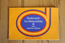 Spelemann für Altblockflöte v. J. Stave aus dem Bärenreiter Verlag