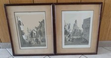 2 Orientalische Bilder Orientalische ,Kulturbild um 1940-1950