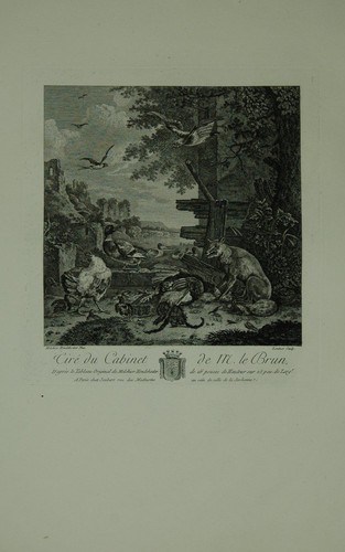 Hühnerhof und fuchs mit totem - fuchs,