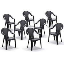 8 Stück Stapelstuhl