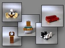LEGO® Figuren City - Möbel Kamin Tisch Stuhl Lampe Sofa Schachspiel Uhr NEU