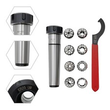 Spannzangenfutter MK4 ER25 M16 mit 8tlg. ER25 Spannzange Satz (4-16mm) Werkzeug
