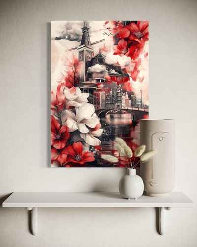 Amsterdam leinwandbild canvas - amsterdam,