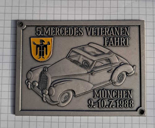 Plakette mercedes veteranen - mercedes,
