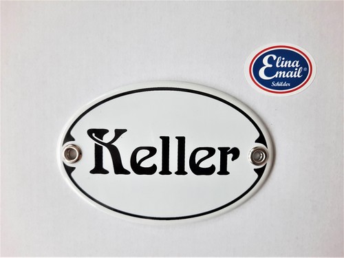 Keller emailleschild - "keller",