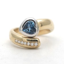 Ring 750 gold bicolor - 18, kt