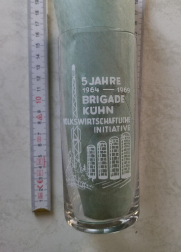 Bierglas werbeglas jahre - 5,