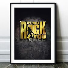 We Will Rock You Musical Poster Druck - West End Wandbild Broadway Spiel Theater