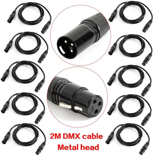 10x dmx kabel xlr pin - kabel, 3-pin
