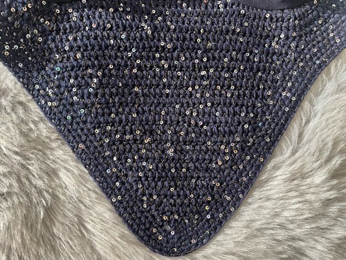 Fliegenohren blau glitzer - blau,