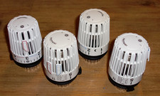 4 Stück  Heimeier Thermostatköpfe - weiß - Thermostatkopf  - M30 x 1,5