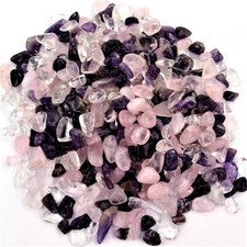 Bergkristall & Rosenquarz & Amethyst Trommelsteine 8-12 mm Wasserbelebung-Set p