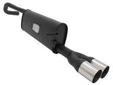 NOVUS Sportauspuff Endschalldämpfer 2x76mm RL passend für SEAT IBIZA 6J / 6P