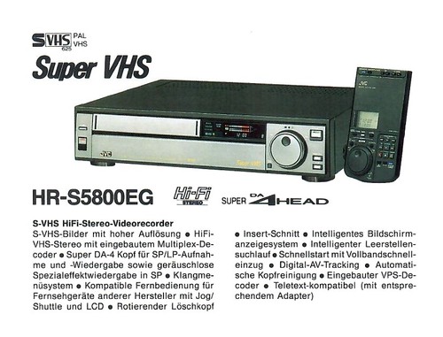 Jvc s5800 vhs - jvc, hr-s5800