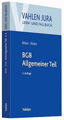 Bgb allgemeiner teil vahlen - allgemeiner,