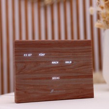 BoxClock Holz Optik- Die
