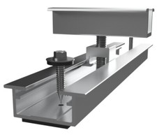 Trapezmontage-Set TS16 mit End oder Mittelklemmen Aluminium MwSt.-befreit