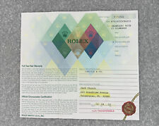 Rolex Zertifikat Oyster Perpetual Lady Referenz 76193 aus 2003 -- a09006