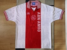 Ajax Amsterdam Trikot Rot Weiß Gr. XL 1996 1997 Niederlande