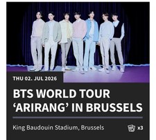 BTS Konzert Karten Brüssel am