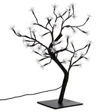 Baum mit blüten - led, weiß